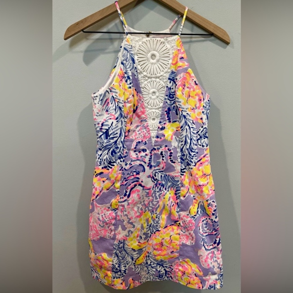 Pearl Shift Dress Lilac "So Snappy" Turtle